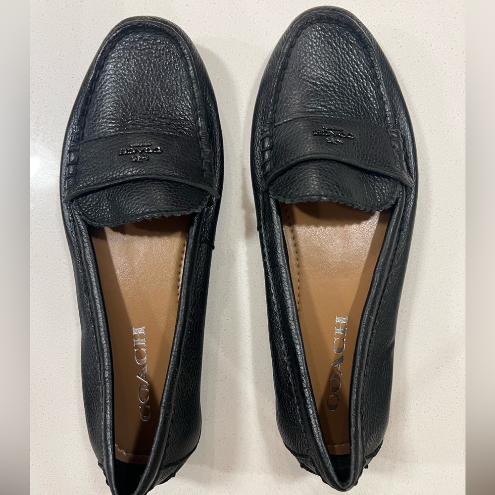 Leather Coach Loafers